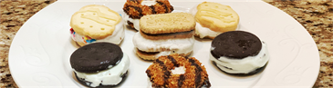 Girl Scout Cookie Ice Cream Sandwiches