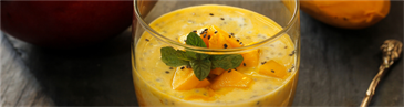 Mango Pudding with Lucuma and Chia Seeds