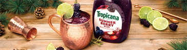 Tropicana Merry Berry Mule Cocktail