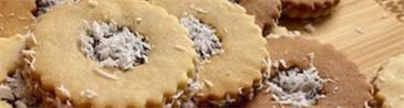 Paola Velez' Coquito Linzer Tart Cookies