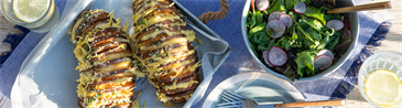 Violife Hasselback Sweet Potatoes