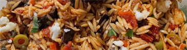 @homemadeinastoria Sicilian Orzo Pasta Salad