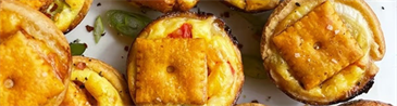Cheez-It® Mini Quiches with Red Pepper and Scallions