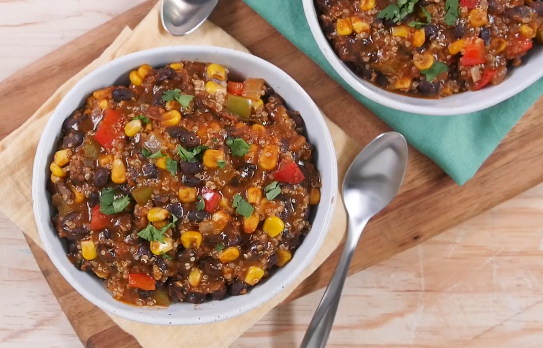 Goya Quinoa and Black Bean Chili