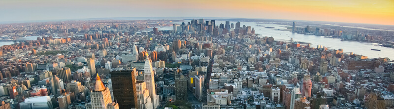 Manhattan view from above