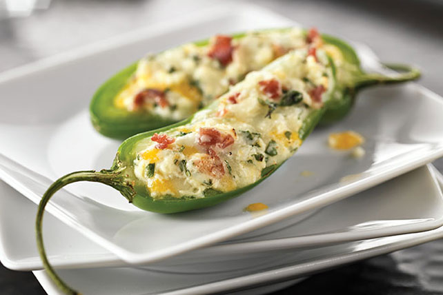 Kraft Stuffed Jalapeno Peppers with Bacon and Cheese